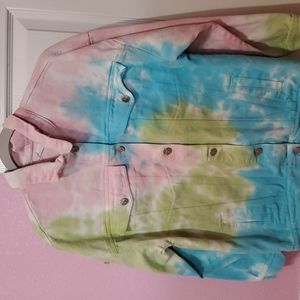 Colorful jean jacket
